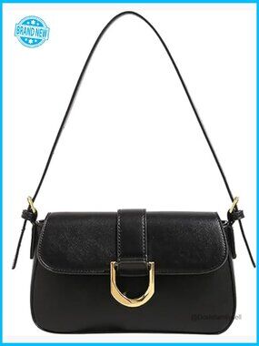 Vegan Leather Hobo Shoulder Bag Crossbody Purse Adjustable Straps Y2K Trendy